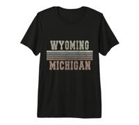 Rétro Wyoming Michigan T-Shirt Haut de Gamme