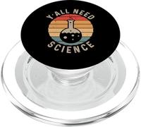 Retro Y'all Need Science Vintage Chimie Biologie Professeur PopSockets PopGrip pour MagSafe