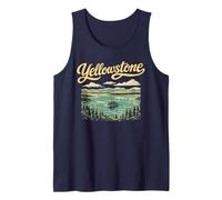 Retro Yellowstone National Park Lake Vintage Style 80s Débardeur