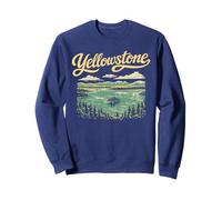 Retro Yellowstone National Park Lake Vintage Style 80s Sweatshirt