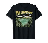 Retro Yellowstone National Park Lake Vintage Style 80s T-Shirt