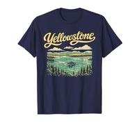 Retro Yellowstone National Park Lake Vintage Style 80s T-Shirt