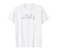 Retro Yoga Poses Sequence Meditation Zen Design T-Shirt