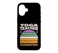 Rétro Yoga Professeur Deux Cents Heures Coucher De Soleil Coque pour iPhone 16