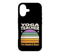 Rétro Yoga Professeur Deux Cents Heures Coucher De Soleil Coque pour iPhone 17