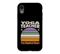 Rétro Yoga Professeur Deux Cents Heures Coucher De Soleil Coque pour iPhone XR