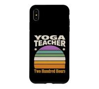 Rétro Yoga Professeur Deux Cents Heures Coucher De Soleil Coque pour iPhone XS Max