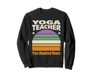 Rétro Yoga Professeur Deux Cents Heures Coucher De Soleil Sweatshirt