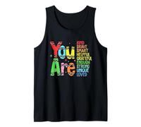 Retro You are Kind Smart Brave Teacher - Cute Back to School Débardeur