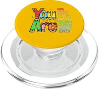 Retro You are Kind Smart Brave Teacher - Cute Back to School PopSockets PopGrip pour MagSafe