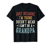 Retro Young Grandpa, Funny Modern Grandfather Tee T-Shirt