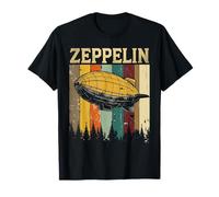 Retro Zeppelin Dirigible Aiffice Blimp Funny Vintage Zepplin T-Shirt