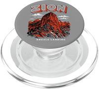 Retro Zion National Park Vintage Style Angels Landing Utah PopSockets PopGrip pour MagSafe
