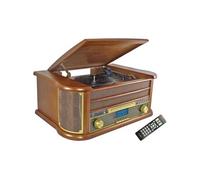Chaîne Hifi vinyle style rétro Bluetooth - Lecteur CD / K7 Audio / FM / USB - INOVALLEY RETRO29-E