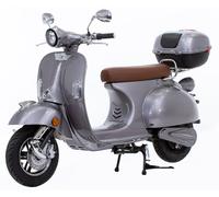 Retro50 - Scooter électrique 50cc - moteur 2900 W - 2 batteries 72V 27Ah, gris