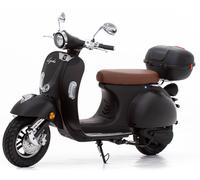 Retro50 - Scooter électrique 50cc - moteur 2900 W - batterie 72V 27Ah, noir mat