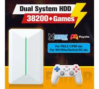 Retrobat & Playnite System HDD Console de jeu rétro pour PS3/PS2/WIIU/WII/Switch/MAME 50 + émulateurs 38293 jeux et 42 jeux PC AAA pour PC PR500G HDD
