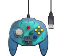 Retrobit - Tribute 64 USB Wired Controller - Ocean Blue G