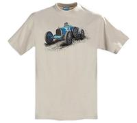 RetroClassic 1925 Bugatti 35B Grand Prix Car T-Shirt Homme - Beige - 46