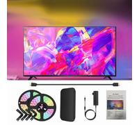 Rétroéclairage LED avec boîtier de synchronisation HDMI pour téléviseurs de 42 à 158 pouces, bande lumineuse LED intelligente pour TV, musique et jeux, rétroéclairage de la musique synchronisation des