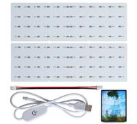 Panneau de rétroéclairage LED : panneau LED lithophane d'impression 3D, USB 5 V, PCB Light Board Variateur tactile, kit de plaque de rétroéclairage LED lithophane, accessoires d'imprimante 3D pour