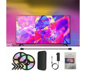 Rétroéclairage LED TV avec Boîtier De Synchronisation Hdmi pour Téléviseurs De 42 à 158 Pouces, Bande Lumineuse LED Intelligente pour Téléviseur, Multicolor, for 79" TVs