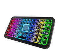 Rétroéclairage sans Fil - Mini Clavier sans Fil Portable éclairé et Rechargeable aux Couleurs, Compagnon de Voyage pour Taper sur Plusieurs appareils | Connexion Entre Smartphones, Ordinateurs