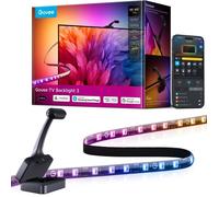 Rétroéclairage TV LED 3 RGBWIC avec Double Caméra 4 MP, Ruban LED de 3,6m synchronisé avec l'écran pour TV 55-65"", 60 LED/m, Filtr