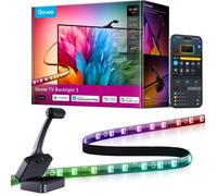 Rétroéclairage TV LED 3 RGBWIC avec Double Caméra 4 MP, Ruban LED de 5m synchronisé avec l'écran pour TV 75-85"", 60 LED/m, Filtre