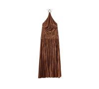 RETROFETE robe longue plissée femme marron - L