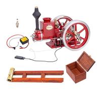 RETROL HM-01 Moteur 7 cc 4 temps horizontal Hit and Miss Moteur à combustion interne avec boîte d'équipement de base, moteur scientifique STEM créatif pour amateurs de collectionneurs (kit kit)