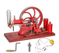 Retrol, modèle de moteur rétro à quatre temps refroidi à l'eau, moulin horizontal stationnaire à essence à combustion interne, moteur scientifique créatif STEM pour les amateurs de collectionneurs