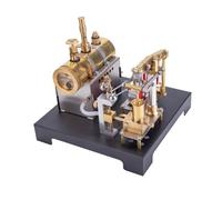RETROL SE-01 Kit de moteur à vapeur à faisceau stationnaire entièrement métallique et kit de chaudière horizontale, cadeau pour les collectionneurs et les amateurs de technologie (85 pièces)