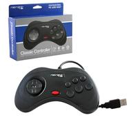 Retrolink Manette Pad Joystick Style Sega Saturn avec câble USB intégré Pour Ordinateur PC & Mac - Rétro Gaming
