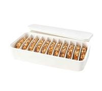 RetroNest 11-Slot Silicone Bread Freezer Box for Sourdough Storage, Flexible Container with Individual Compartments
