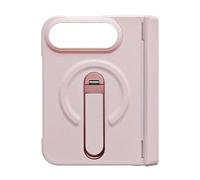 RetroNest Faux Leather Case for iPhoneDuo with Hinge Protection & Stand | Premium faux leather folding case with hinge protection, built-in stand, and screen guard for iPhoneDuo users Pink