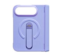 RetroNest Faux Leather Case for iPhoneDuo with Hinge Protection & Stand | Premium faux leather folding case with hinge protection, built-in stand, and screen guard for iPhoneDuo users Purple