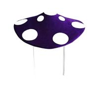 RetroNest Mushroom Dress Up Hat Soft Plush Costume Accessory For Parties | Premium plush fabric mushroom hat with lace design fits for cosplay and festive stage events