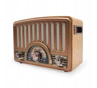 Retropolis Memphis Radio Vintage AM FM SW - Bluetooth, USB, microSD, Batterie 1200mAh, Secteur ou Autonome