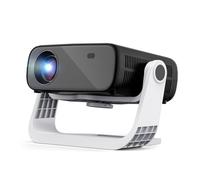Rétroprojecteur-App intégrée, Vidéoprojecteur 4K Mini Projecteur Portable Auto Keystone Supporté Zoom WiFi 6Bluetooth RetroProjecteur 120° Rotation pour iOS/Android/Laptop/PS5,Nero Profondo