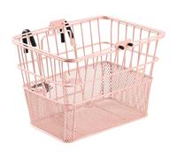 Retrospec Apollo Panier de velo avant detachable en acier a demi-maillage avec crochets detachables integres et poignee integree Easy Assembly et