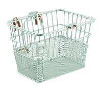 Retrospec Apollo Panier de velo avant detachable en acier a demi-maillage avec crochets detachables integres et poignee integree Easy Assembly et