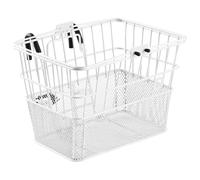 Retrospec Apollo Panier de velo avant detachable en acier a demi-maillage avec crochets detachables integres et poignee integree Easy Assembly et