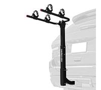 Retrospec Lenox 2-5 - Bike Hitch Rack for Cars, Trucks, SUVs with 2” Hitch | Foldable Steel Frame with Anti-Rattle Adapter, Tie Down Cradles and Straps - Fits Most Frames, Black