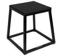Retrospec Plateformes de saut unisexes pour la salle de sport à domicile, les exercices de boxe pliométriques de saut et de saut, noir mat, 45,7 cm