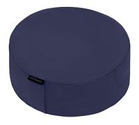 Retrospec Sedona Zafu Coussin de méditation Garni de Coques de Sarrasin - Coussin de Yoga pour Pratique de méditation - Lavable en Machine 100% Coton et poignée de Transport Durable ; Rond, Minuit
