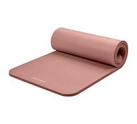 Retrospec Solana Tapis de yoga antidérapant de 2,5 cm d'épaisseur avec sangle en nylon pour yoga à domicile, Pilates, étirements, entraînements au sol et remise en forme, rose