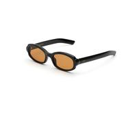 Retrosuperfuture Unisex Retrosuperfuture OH9 ESATTO REFINED Lunettes de soleil Acétate Noir Marron Ronde Normale