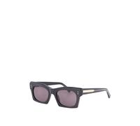 Retrosuperfuture - Lunettes de Soleil Noires Edku avec Silhouette Angulaire - Homme - Accessoires - Noir - Taille: 52 MM