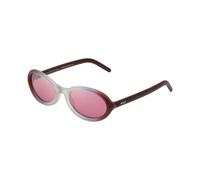 Retrosuperfuture Unisex Retrosuperfuture 1NW CHERRY SIDE FADE Lunettes de soleil Acétate Bordeaux Rose Géométrique Normale